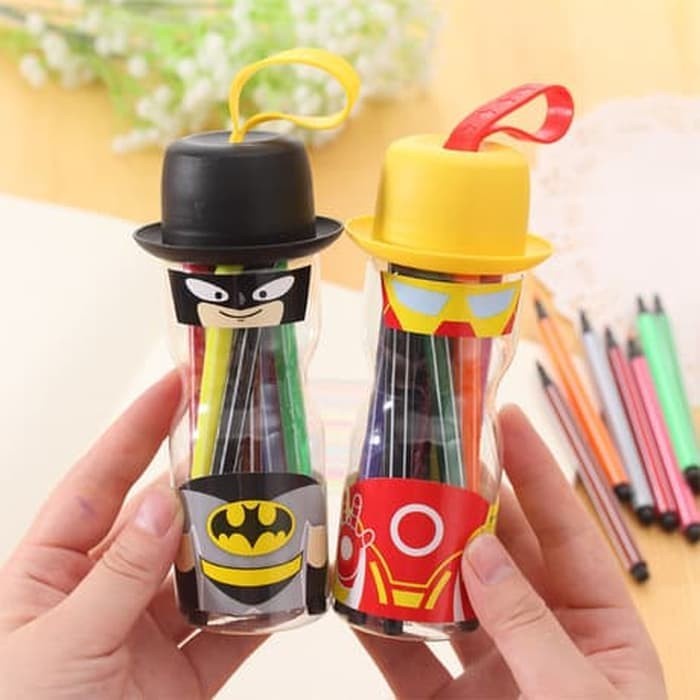 

Produk Unggulan Spidol Warna Pensil Warna Anak-Anak Crayon Hero Batman Spiderman Diskon