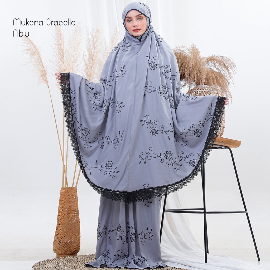 leesy id mukena dewasa jumbo bordir motif gracella