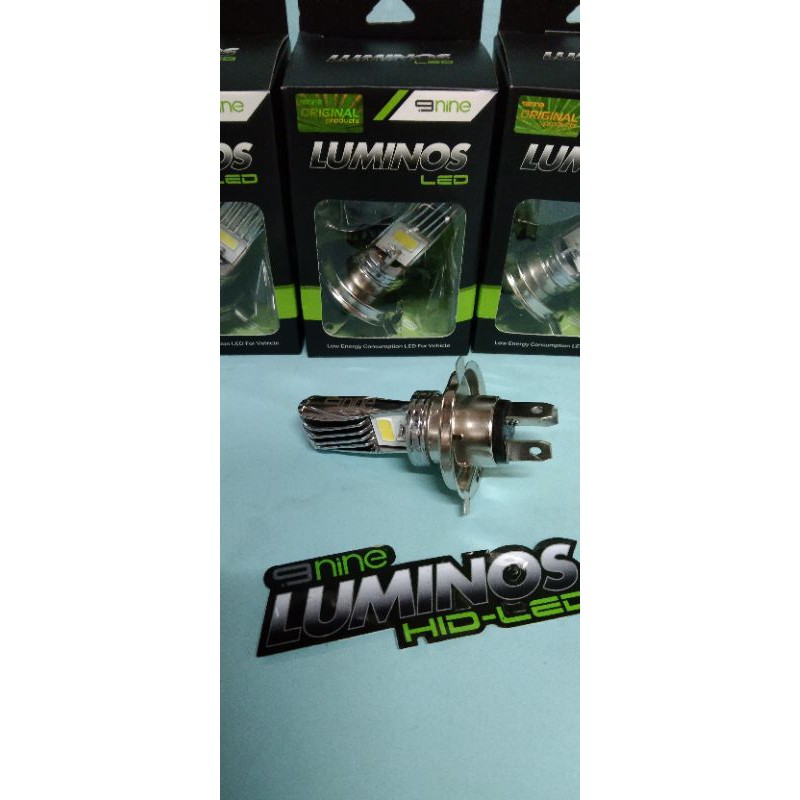 LAMPU DEPAN HEADLAMP LED H4 LUMINOS VIXION BYSON R15 OLD MXKING SCOOPY-FI CB150 AC/DC 12V