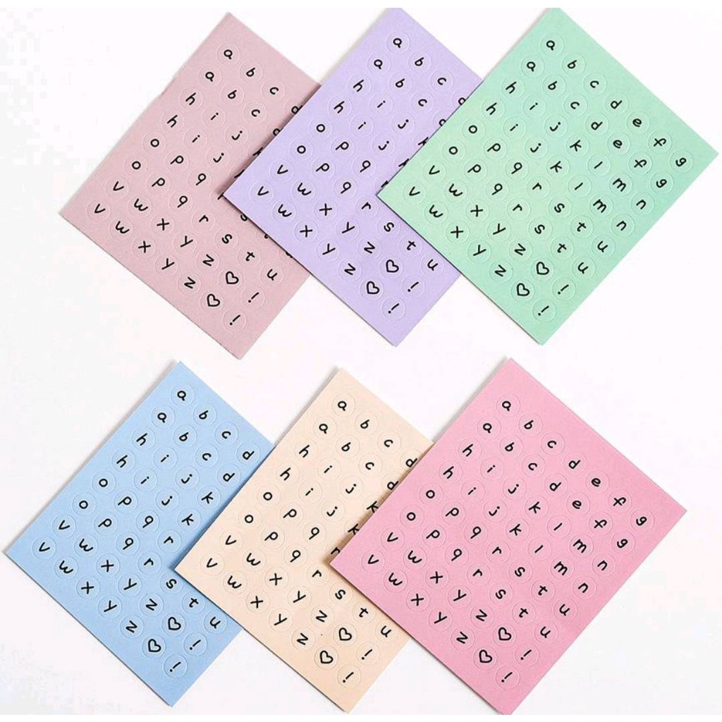 

1pc alphabet numeric sticker (min. belanja 10rb)