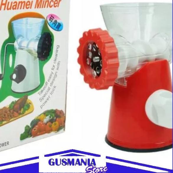 ♦ Mesin Penggiling Daging Plastik Alat Gilingan Penggilas Sayuran Manual ➷