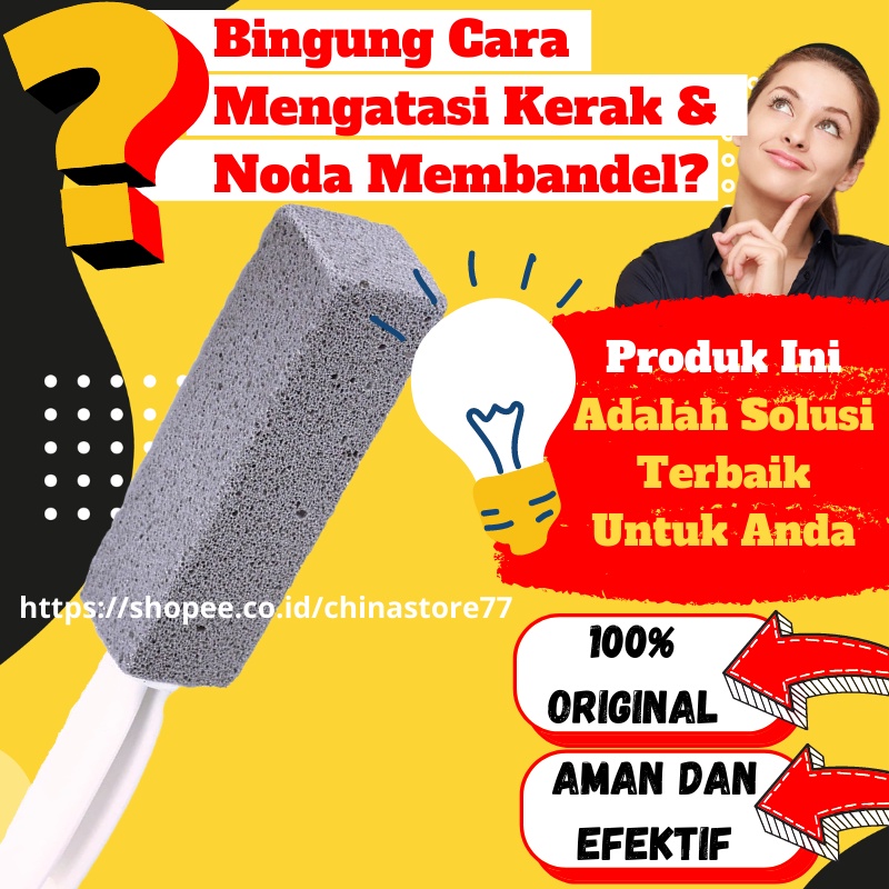 STONE PEMBERSIH KERAK ALAT KEBERSIHAN  PERLENGKAPAN KAMAR MANDI PERLLENGKAPAN RUMAH TANGGA CHS1398