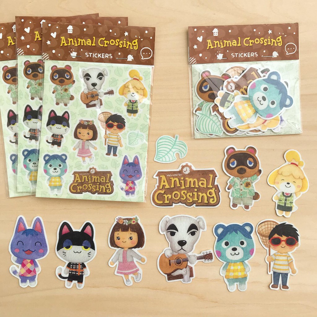 MENTOL ART Sticker Set Die Cut / Kiss Cut - Stiker Ilustrasi-Animal Crossing