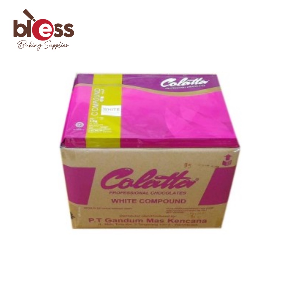 

COKLAT BATANG COLATTA WHITE 5 KG / CHOCOLATE COMPOUND COKELAT / CTN ( 20 KG)