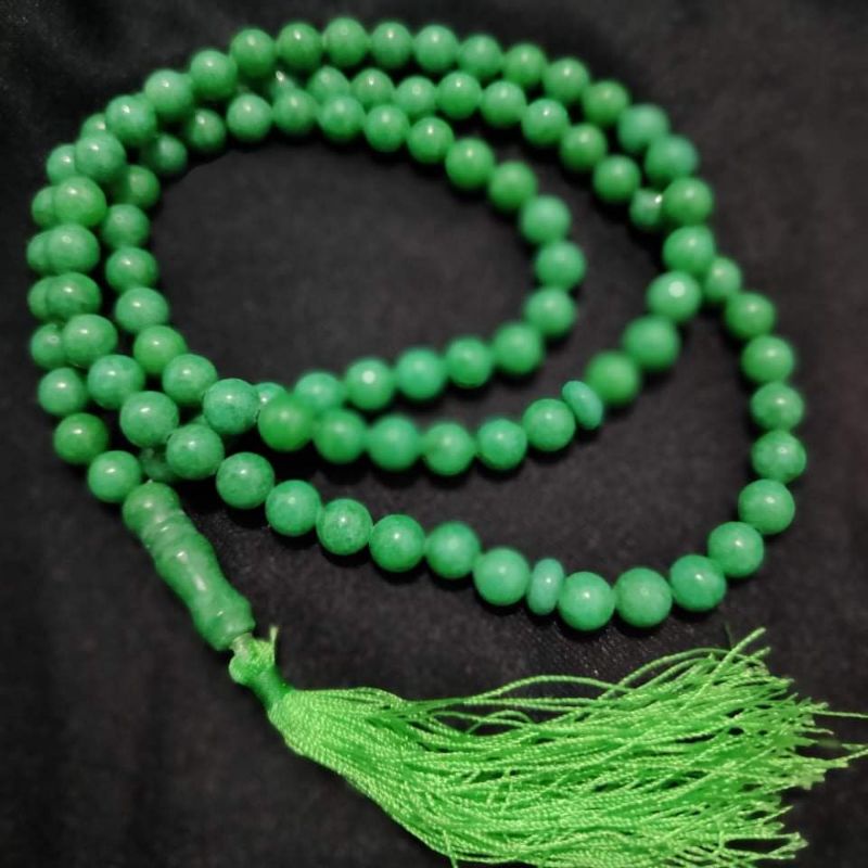 Tasbih batu giok hijau 33/99btr