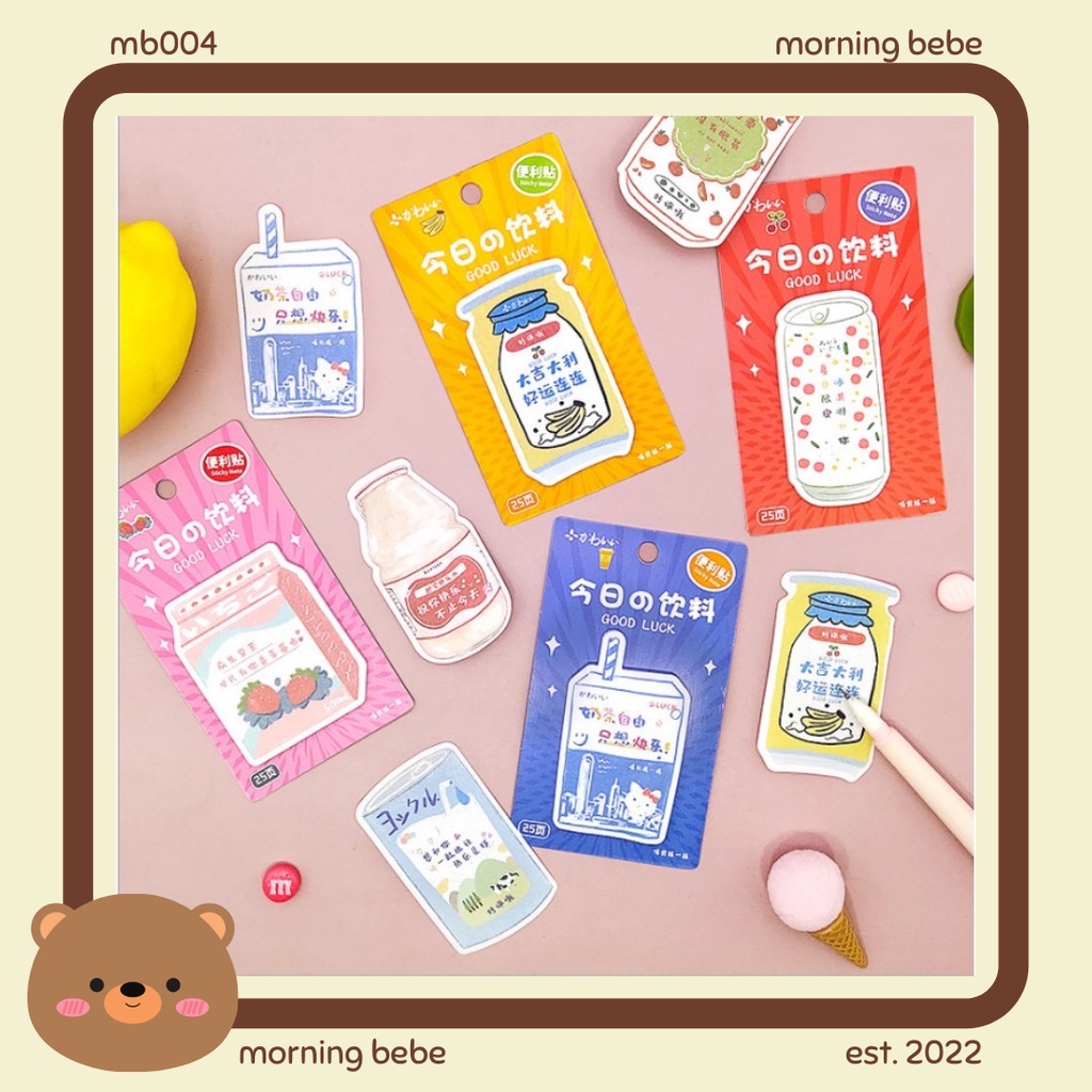

MB004 STICKY NOTE KOREAN DRINK MILK / STICKY NOTES MINUMAN KOREA / STICKY NOTES IMPORT / STICKY NOTES LUCU / STICKY NOTE KOREAN MILK JUICE / STICKY NOTE BENTUK MINUMAN