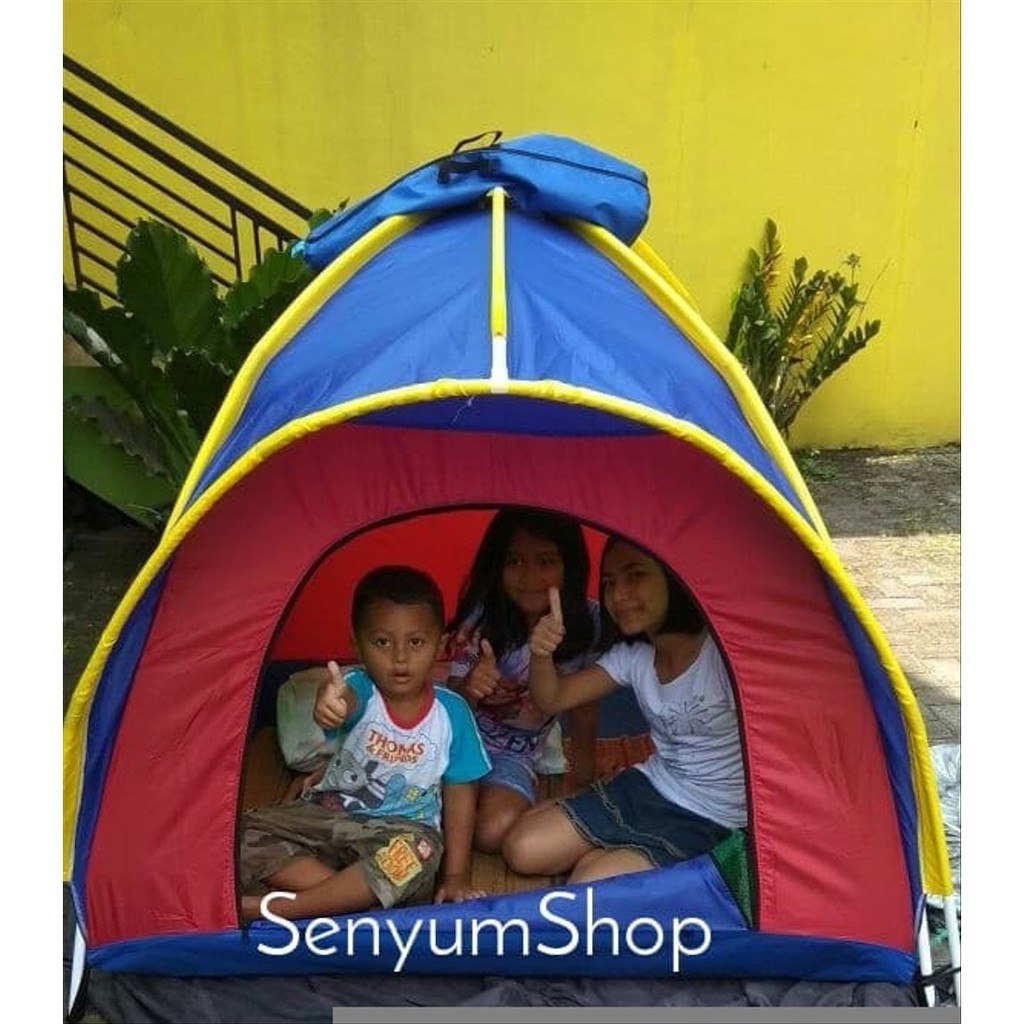 Tenda Anak Mainan Camping Dome Kemah Ukuran Kecil 100cm