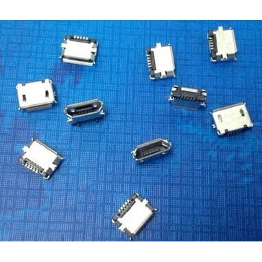 Soket Micro Usb Smd Diy 5-Pin Jack - Pcb Connector