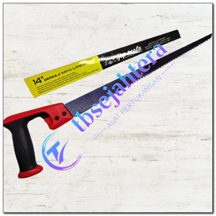 Gergaji cap mata/Gegaji kayu lancip 14" gergaji compass tjap mata