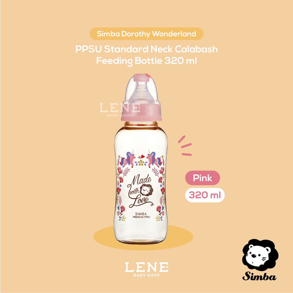 Simba Dorothy PPSU Standard Neck Calabash Feeding Bottle 320ml