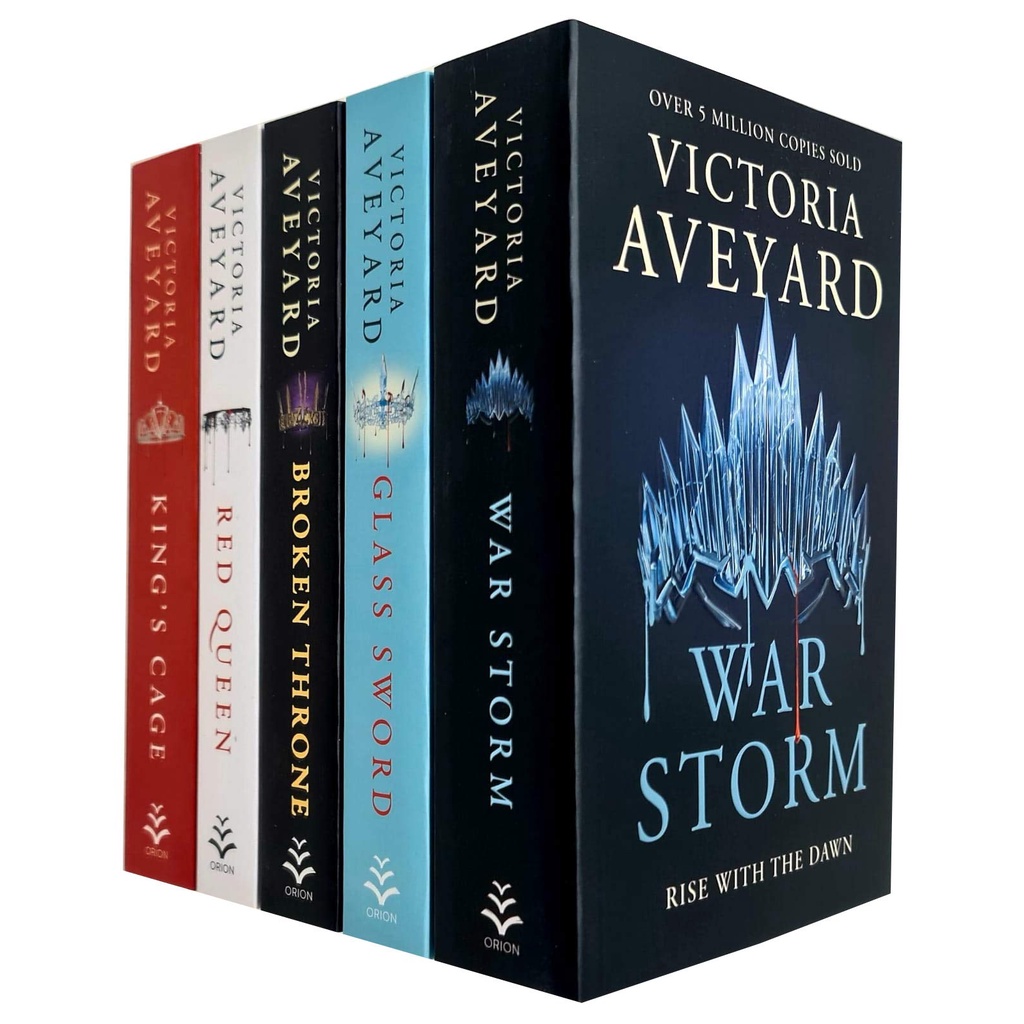 [INDONESIA] BUKU NOVEL SERI VICTORIA AVEYARD - RED QUEEN - GLASS SWORD - KINGS CAGE - WAR STORM - BROKEN THRONE - CRUEL CROWN [ORIGINAL]