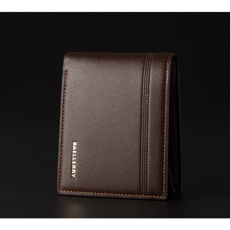 BAELLERRY DR003 Dompet Lipat Pria Kulit Bifold Wallet WK-SBY