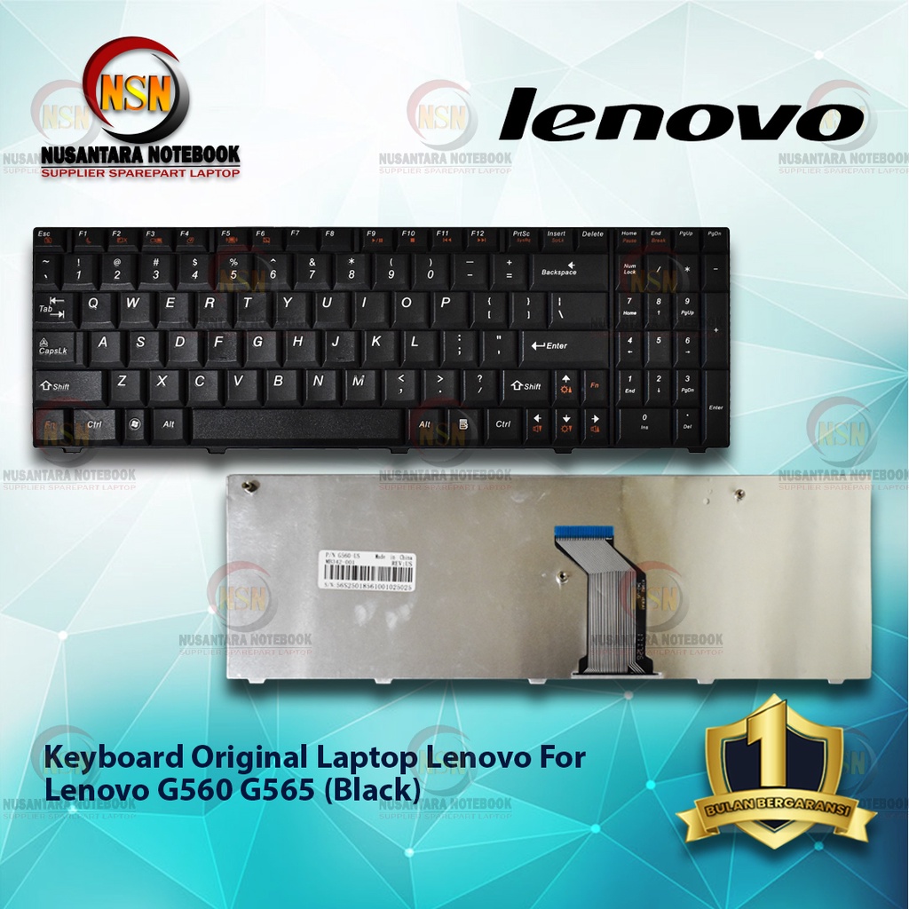 Keyboard Laptop Lenovo G560 G565 Black Series