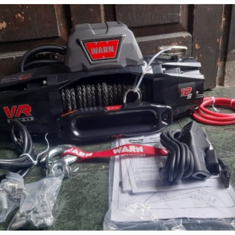 Winch WARN VR EVO 12S.Winch Derek Warn VR Evo 12 Tali Plasma syntetic Rope