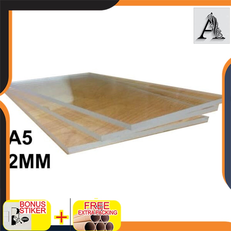 

Murah Acrylic Transparan 2mm A5/Akrilik Bening Transparant