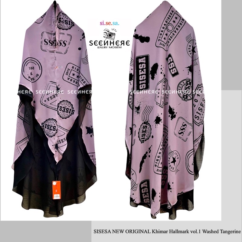 SISESA NEW ORIGINAL GUARANTEED - Khimar Hallmark Vol.1 Washed Tangerine