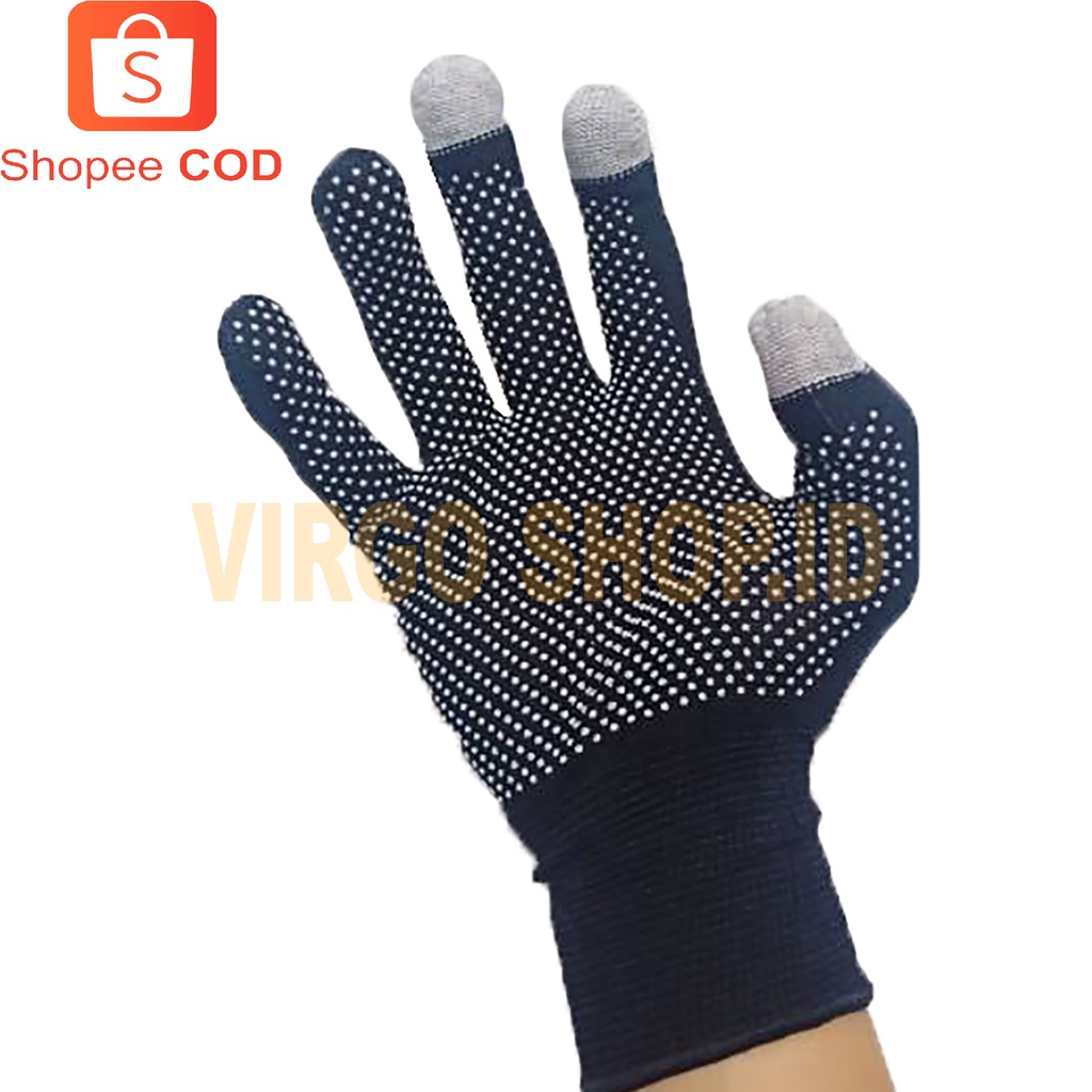 Glove - Sarung Tangan Touch Screen Glove Sarung Tangan Bintik Anti Slip / Sarung Tangan / Sarung Tangan Motor / Sarung Tangan Touch Screen / Glove / Gloves