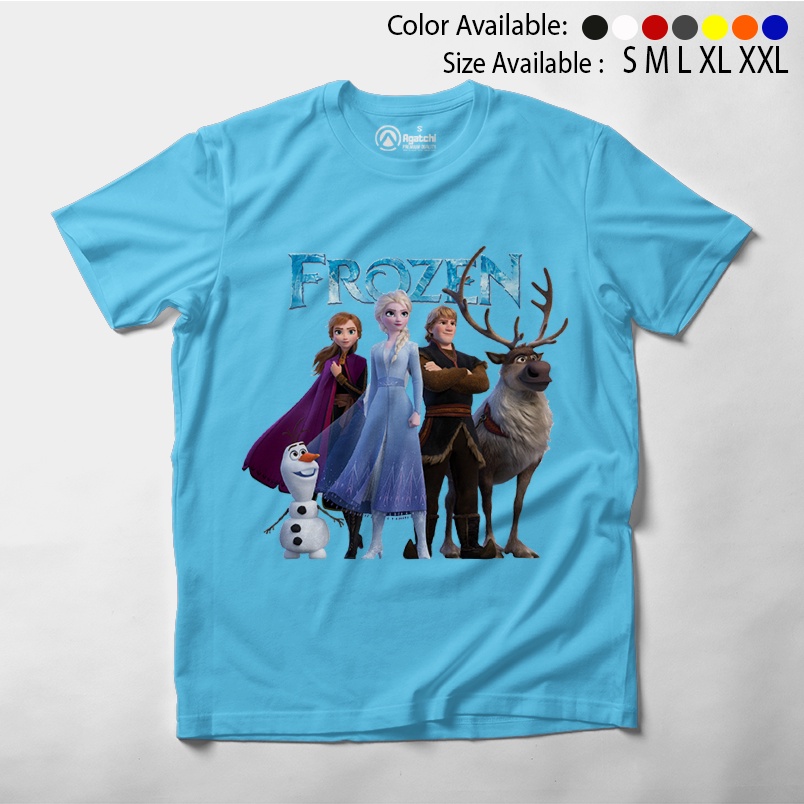 Baju Anak Kaos Atasan Anak Perempuan Motif Frozen