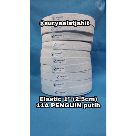 Karet Penguin 1in/2.4cm (11A) Putih 28Y/pcs =rp.19.500/1pcs