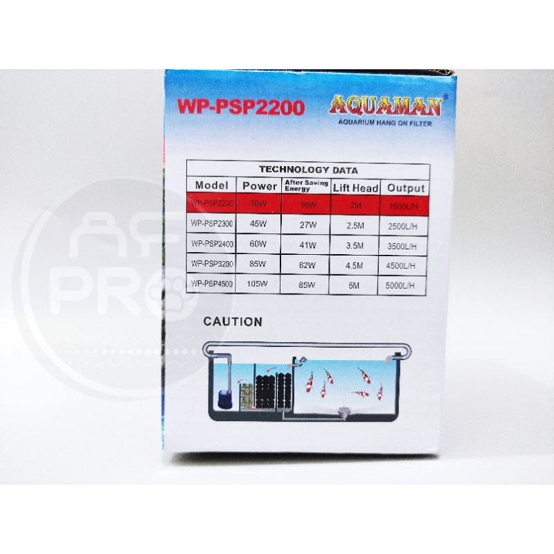 Promo murah pompa aquarium kolam AQUAMAN WP PSP 2200