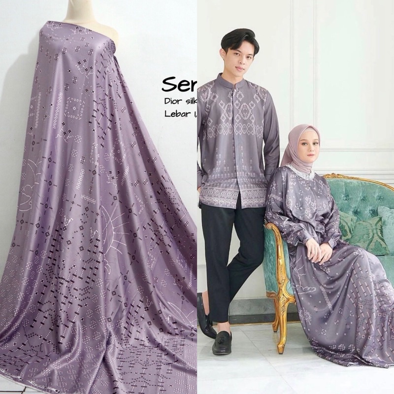 Kain silk | motif vanilla hijab | kain motif branded | kain motif terbaru