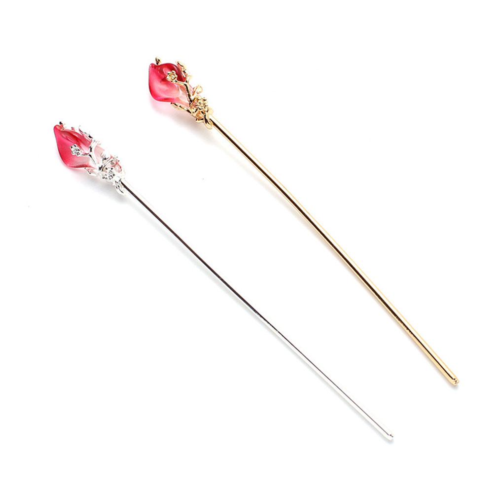 Augustina Hair Stick Aksesoris Rambut Wanita Klasik Logam Hanfu Aksesoris Vintage Sumpit Rambut