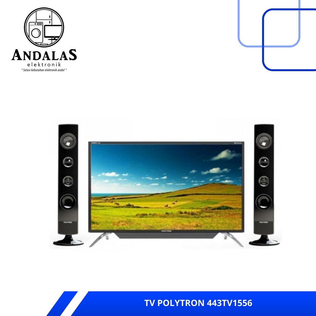 LED TV 43 Inch Polytron Full HD Speaker Tower PLD-43TV1556 PLD43TV1556 43TV1556