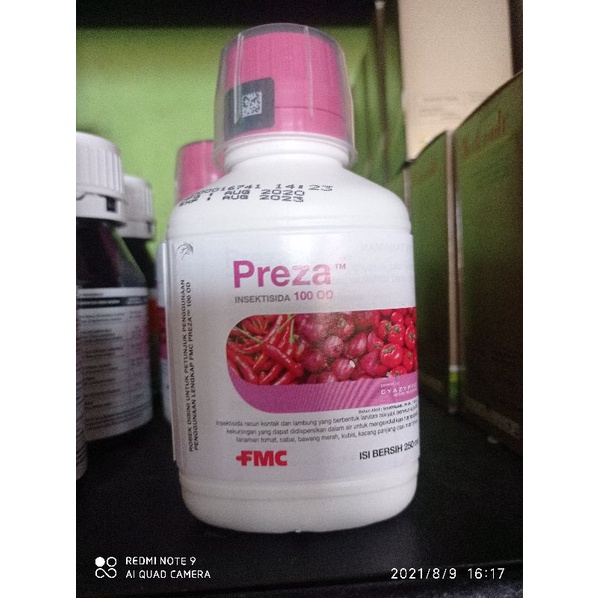 obat hama Pertanian Preza 100 OD 250ML obat ulat grayak