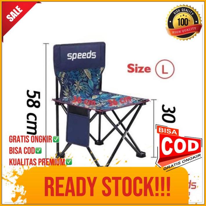 kursi lipat outdoor portable kursi camping speeds lx 031-4-l