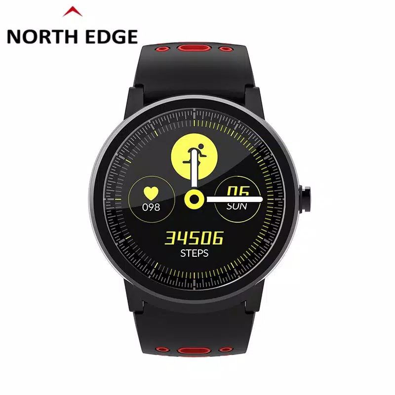 North Edge Type N21 Smart Watch Bluetooth Android IOS Dengan Pengukur Detak Jantung