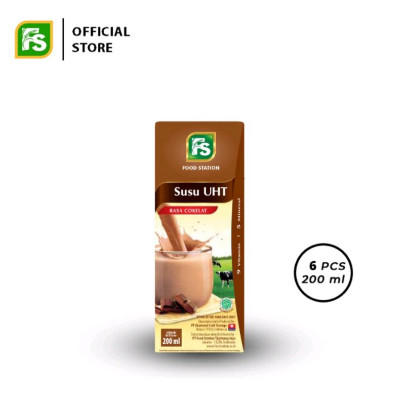 

SUSU UHT FOOD STATION COKELAT & FULL CREAM SATUAN (200ml)