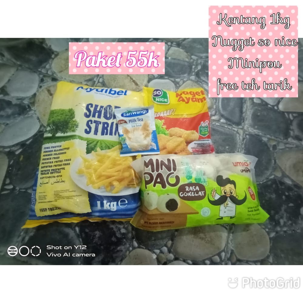

PAKET HEMAT FROZEN FOOD CUMAN 55K FREE TEH TARIK