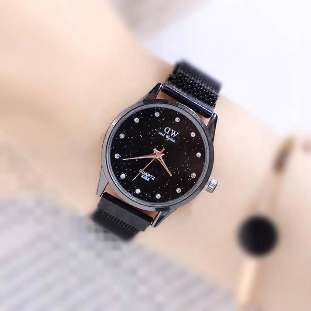 [COD] New Jam Tangan Wanita Terbaru Rantai Pasir Magnet Display Quartz Import