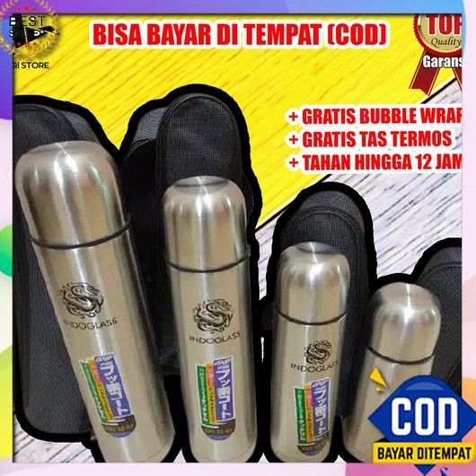Yoko Termos Air 1 Liter / Teko 1 Liter Termos Air Panas Bahan Kaca Lua Termos Tremos Stainless Stee
