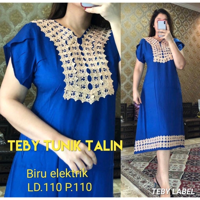 TEBY TUNIK TALIN BIRU ELEKTRIK
