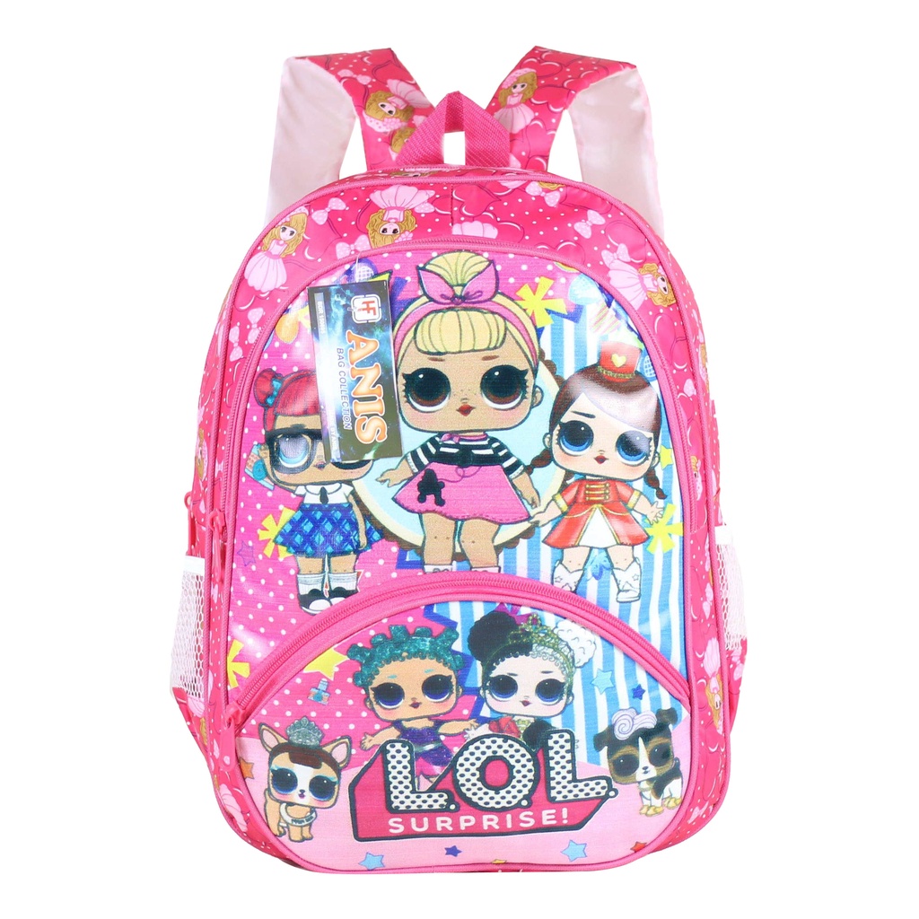 Backpack Anak Sekolah Tk Tas Sekolah Ransel Anak Perempuan Karakter LOL Pink Cantik