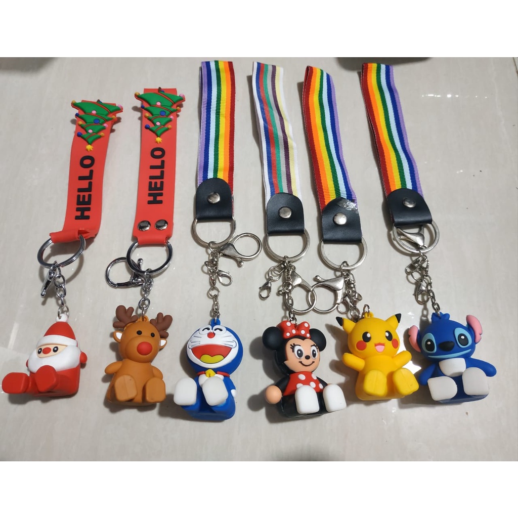 Gantungan kunci holder hp stand 2in1