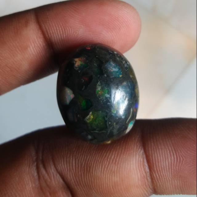 Batu Kalimaya Black Opal Batu Kalimaya composite black opal komposite