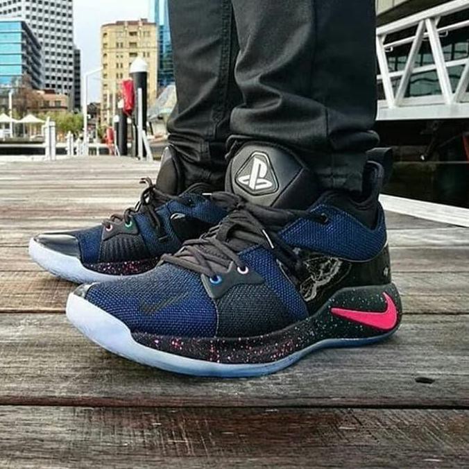 Hemat Sepatu Basket Nike Paul George Aka Pg2 X Playstation - Navy, 40 Promo