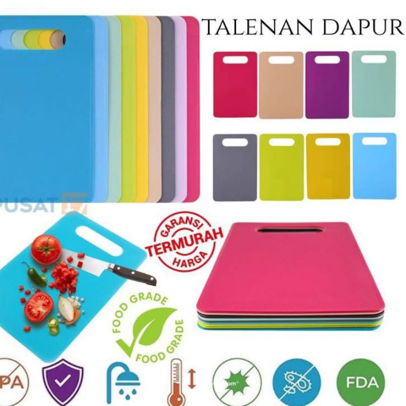 TALENAN DAPUR PLASTIK TIPIS ANTI SLIP / TALENAN DAPUR PLASTIK TIPIS / ALAS PEMOTONG BUAH SAYURAN DAG