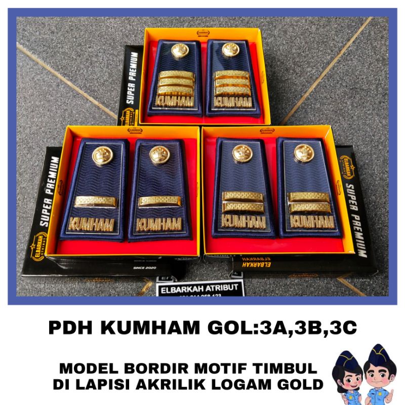 pangkat pdh kumham 3a, 3b, 3c / PANGKAT KEMENKUMHAM /pengayoman SUPER PREMIUM