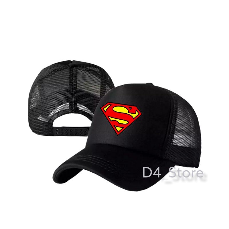TOPI LOGO SUPERMEN TOPI JARING LOGO SUPERMEN TOPI TRACKER LOGO SUPERMEN TOPI SABLON POLYFLEX