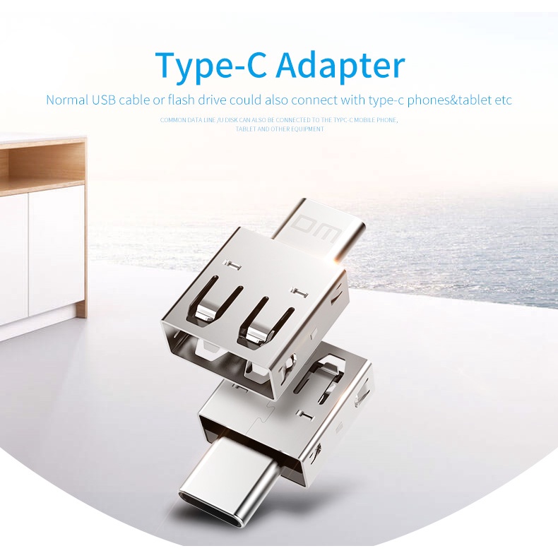 ADAPTER TYPE C TO USB KONEKTOR USB OTG TO TIPE C MINI TANPA KABEL