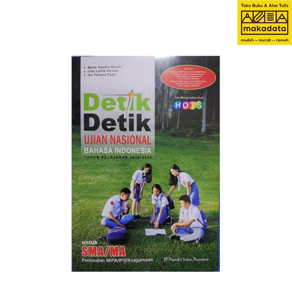 Buku Detik Detik Ujian Nasional Bahasa Indonesia Sma Ma 2019 2020 Murah Shopee Indonesia