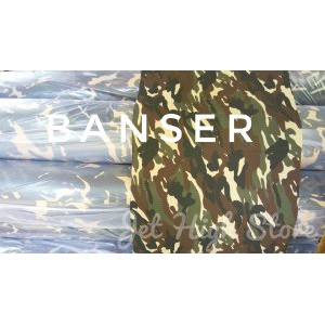 Ready Stok Bahan Kain Loreng BANSER Diskon