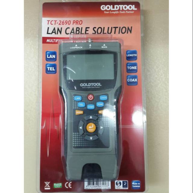 LAN TESTER DIGITAL GOLDTOOL TCT-2690 PRO