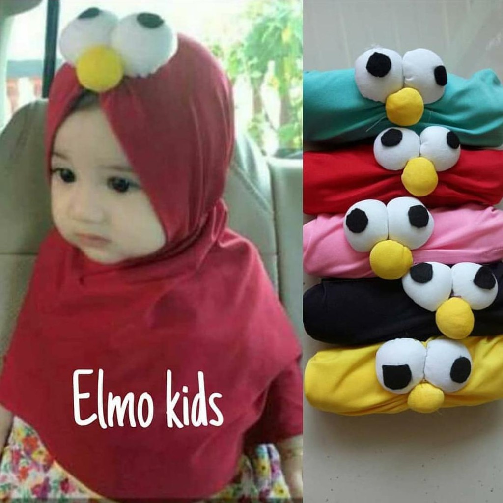 ELMO KIDS jilbab anak emoticon