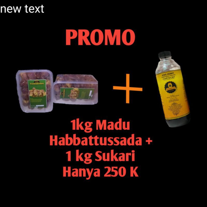 

Madu Habbatussauda Mesir dan Kurma Sukari (Paket Hemat)
