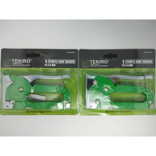 STAPLES TEMBAK/STAPLE GUN TACKER/STAPLES GUN TEKIRO 4-8MM GT-SG1671/Staples Tembak TEKIRO 3 in 1 / Staple Gun Tacker 6 - 14 mm