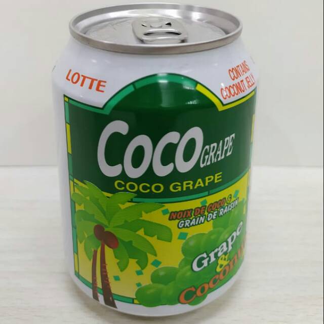 

Lotte Coco Grape Minuman Rasa Buah Anggur Dan Kelapa 238ml